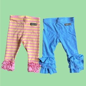 2 pair Matilda Jane leggings 6-12M